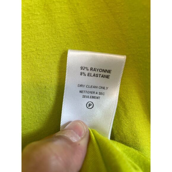 Lilly Aldridge for Velvet green dress long sleeve bodycon lined stretchy Size L - Picture 8 of 8